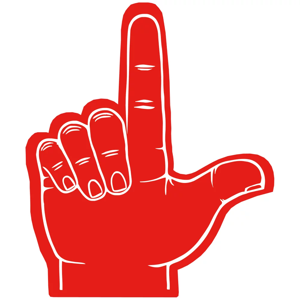 Pistolet en mousse / Main gauche