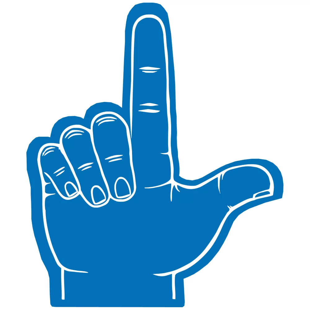 Pistolet en mousse / Main gauche