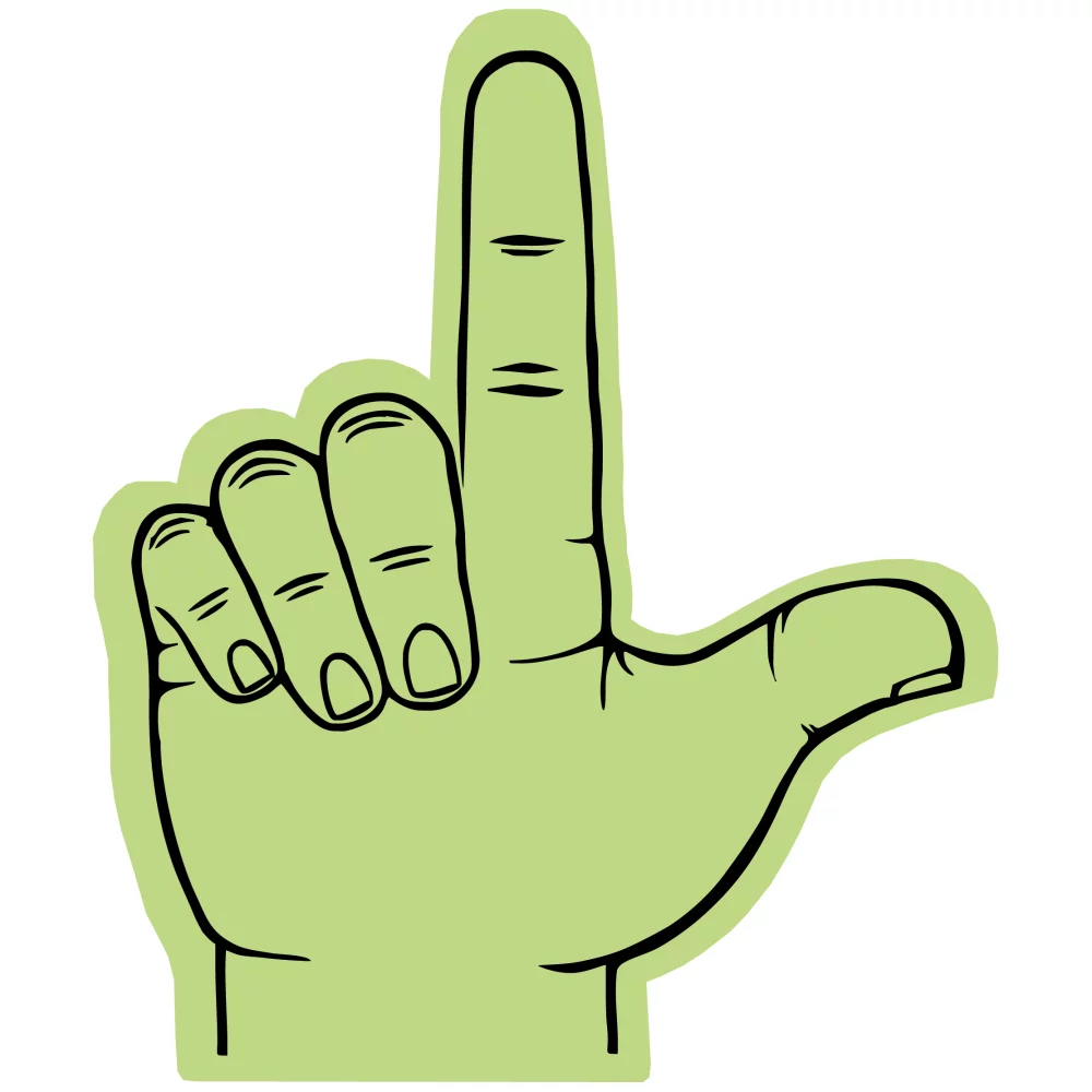 Pistolet en mousse / Main gauche