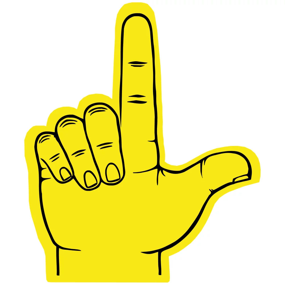 Pistolet en mousse / Main gauche