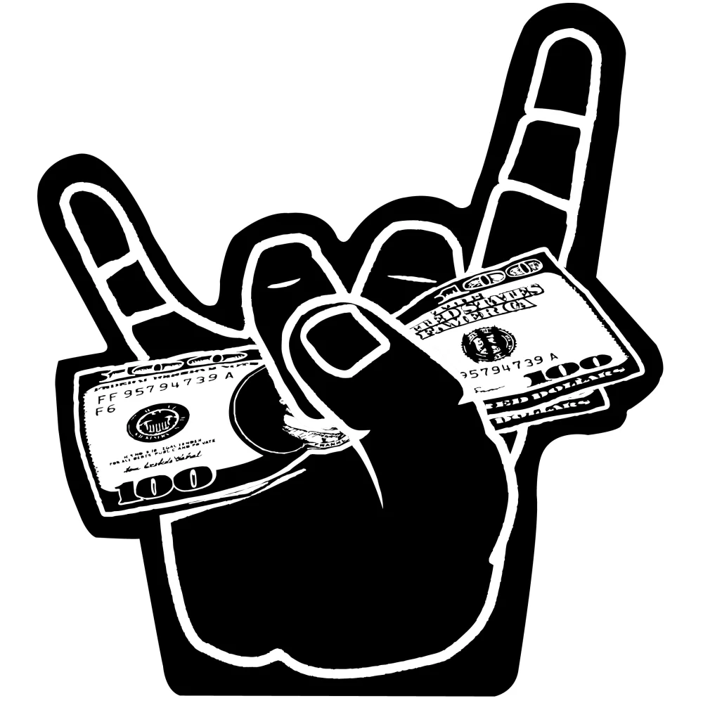 Main avec de l'argent