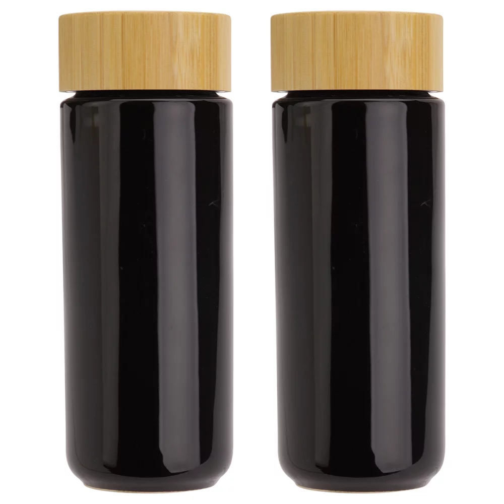 Gobelet en céramique Milan de 10 oz avec couvercle en bambou