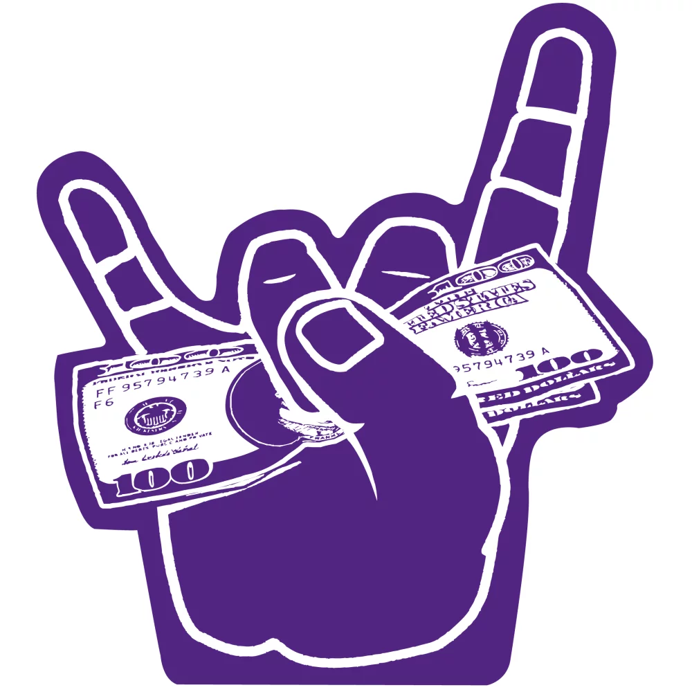 Main avec de l'argent