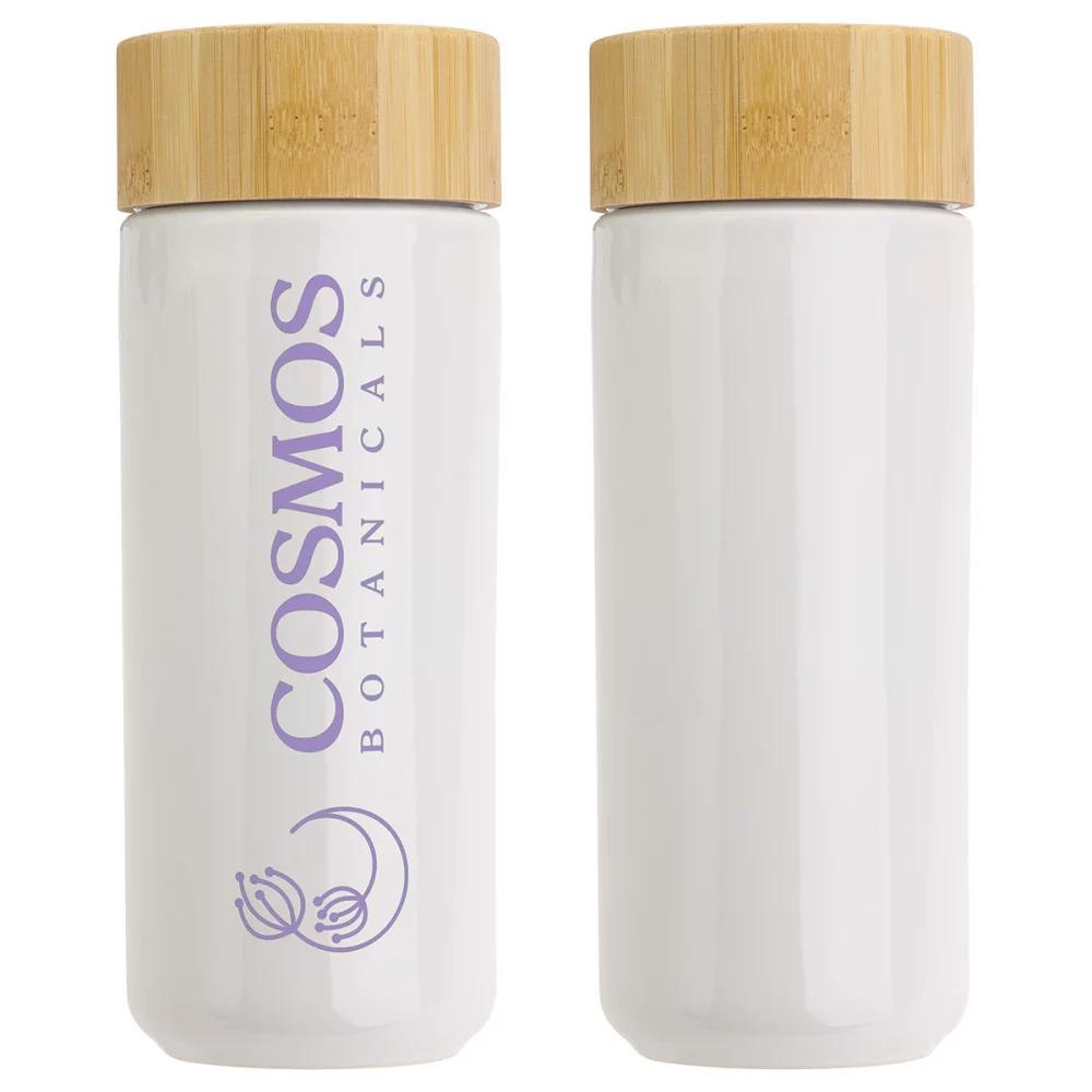 Milan 10 oz Ceramic Tumbler with Bamboo Lid