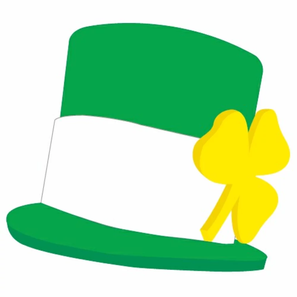 Foam Irish Top Hat