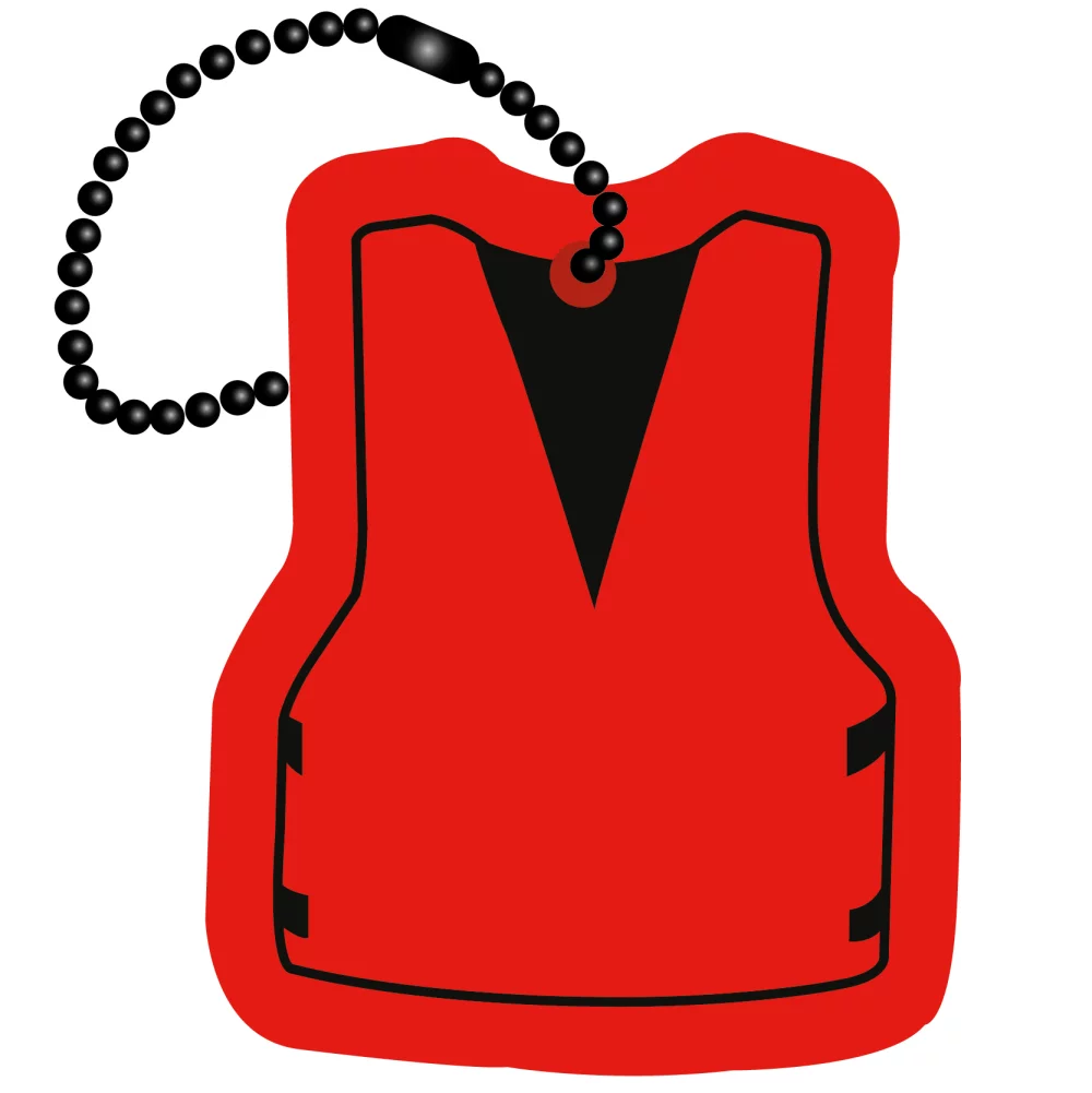 Porte-clés en mousse - Gilet de sauvetage