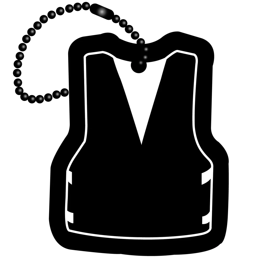 Porte-clés en mousse - Gilet de sauvetage
