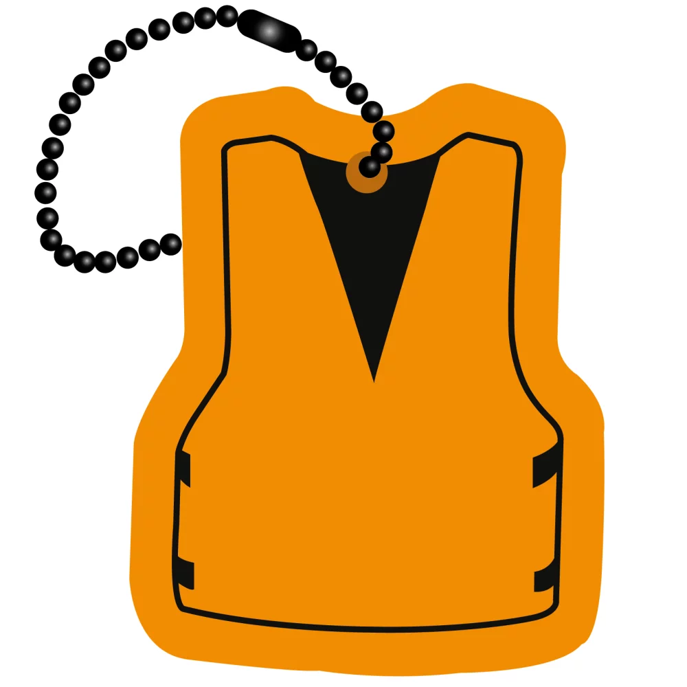 Porte-clés en mousse - Gilet de sauvetage