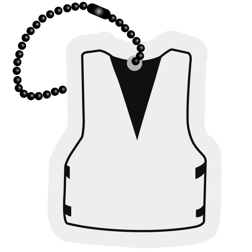 Porte-clés en mousse - Gilet de sauvetage