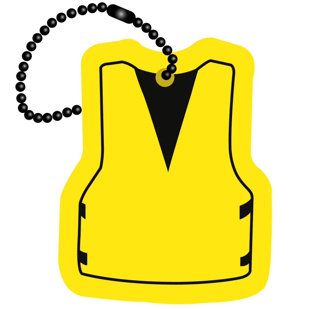 Porte-clés en mousse - Gilet de sauvetage