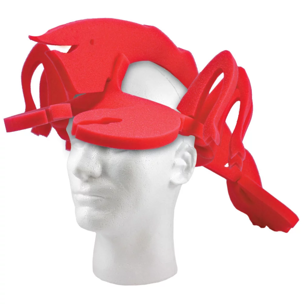 Chapeau homard en mousse