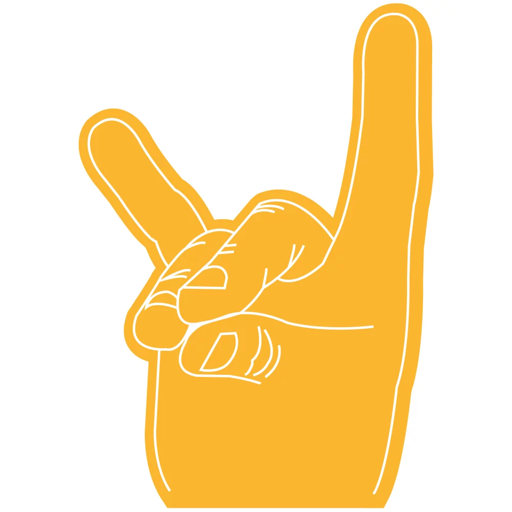 Corne d'antilope à la main