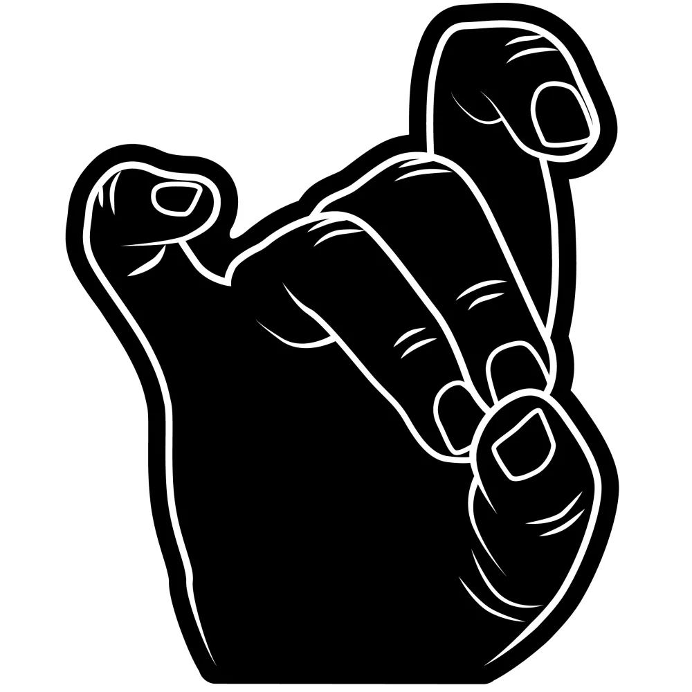 Corne d'antilope à la main