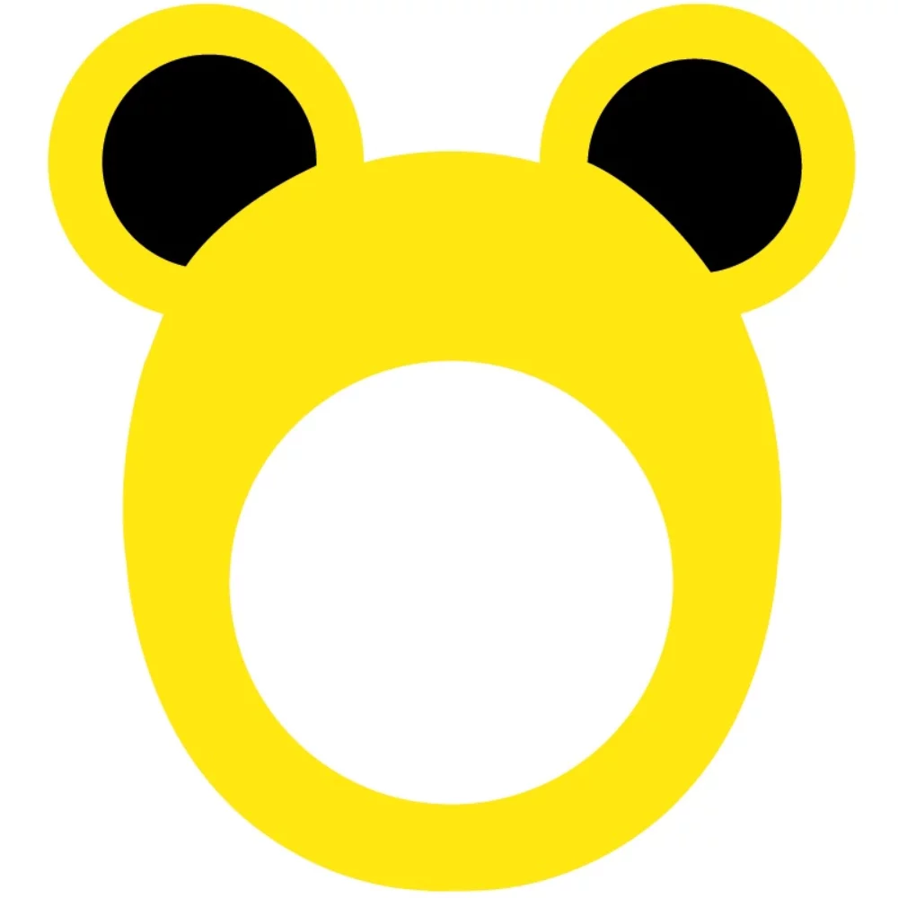 Visière à oreilles d'animaux arrondies