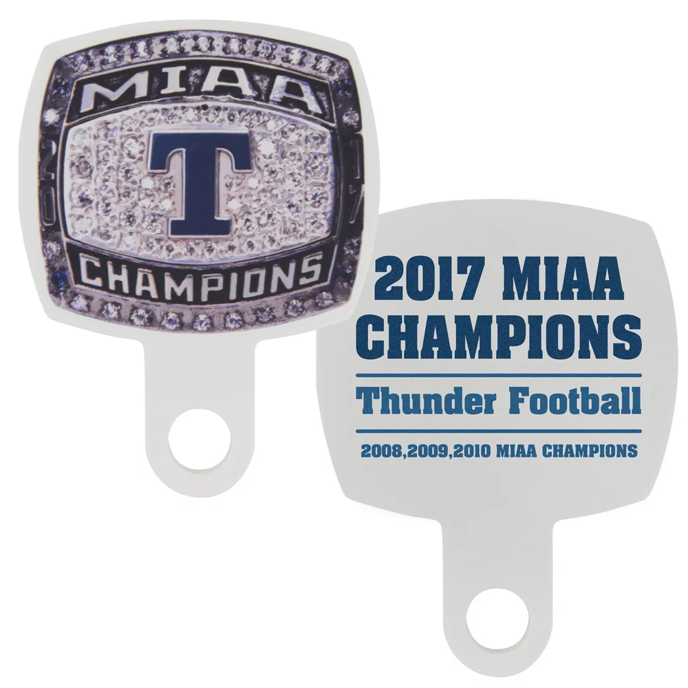 Anneau de rallye en forme de ventilateur à rotation complète en couleur pleine