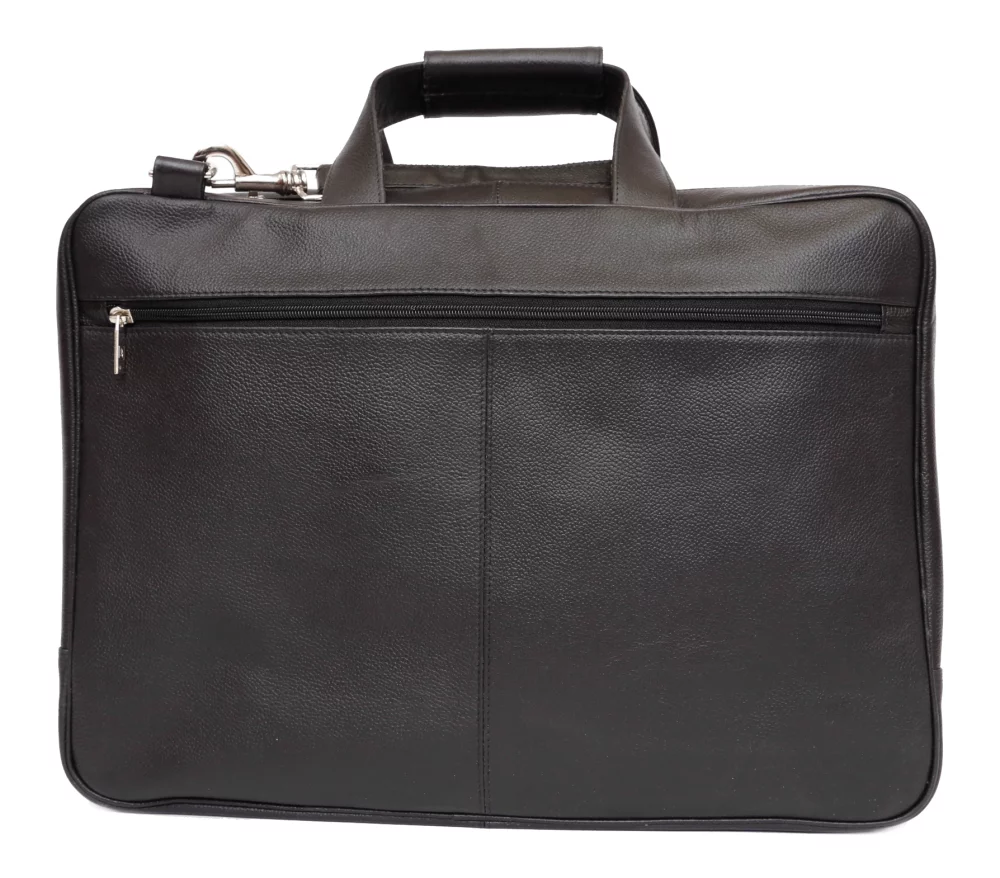Ashlin® Designer Carson Midnight Black Laptop Briefcase w/Removable Shoulder Strap