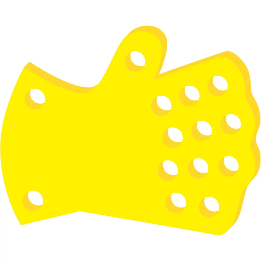 Flotteur en forme de main pour tube à essai