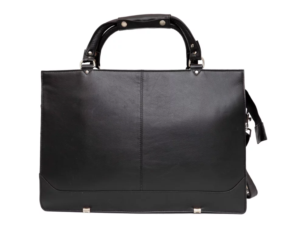 Mallette en cuir de vachette Tuscany Ashlin® Designer Winchester Slim avec 2 poignées et bandoulière longue