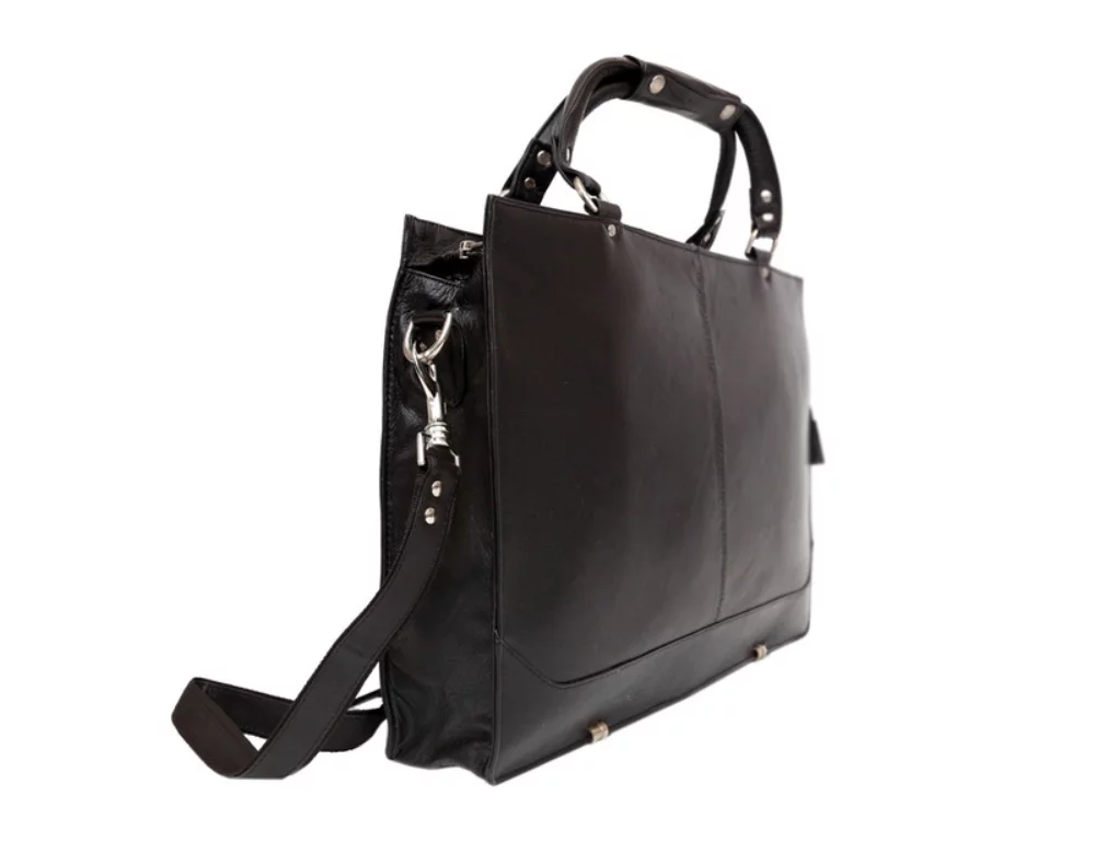 Ashlin® Designer Winchester Slim Tuscany Cowhide Briefcase w/2 Handles & Long Strap