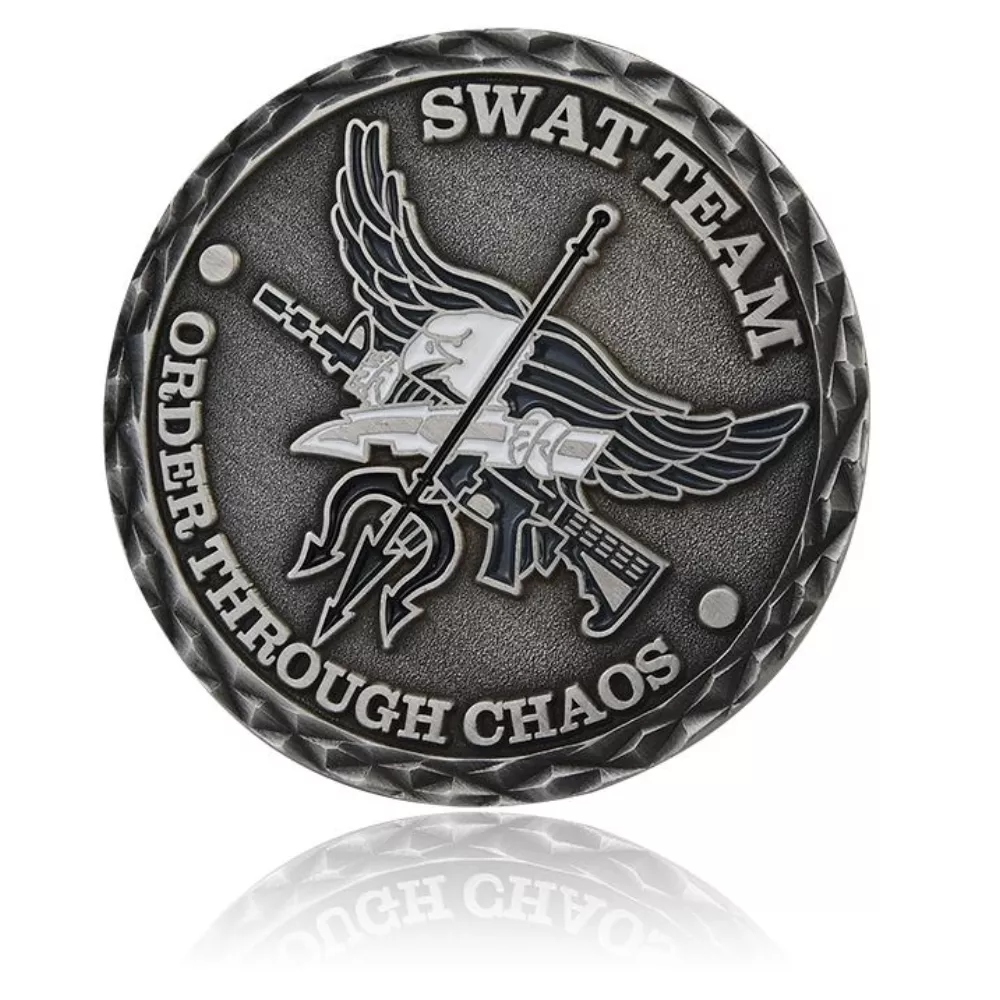 1.25" Custom Shape Die Struck Challenge Coin (No Color)