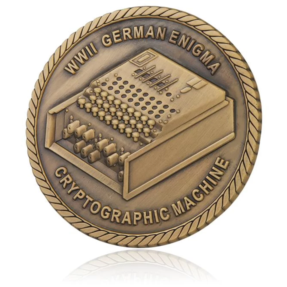 1.75" Custom Shape Die Struck Challenge Coin (No Color)