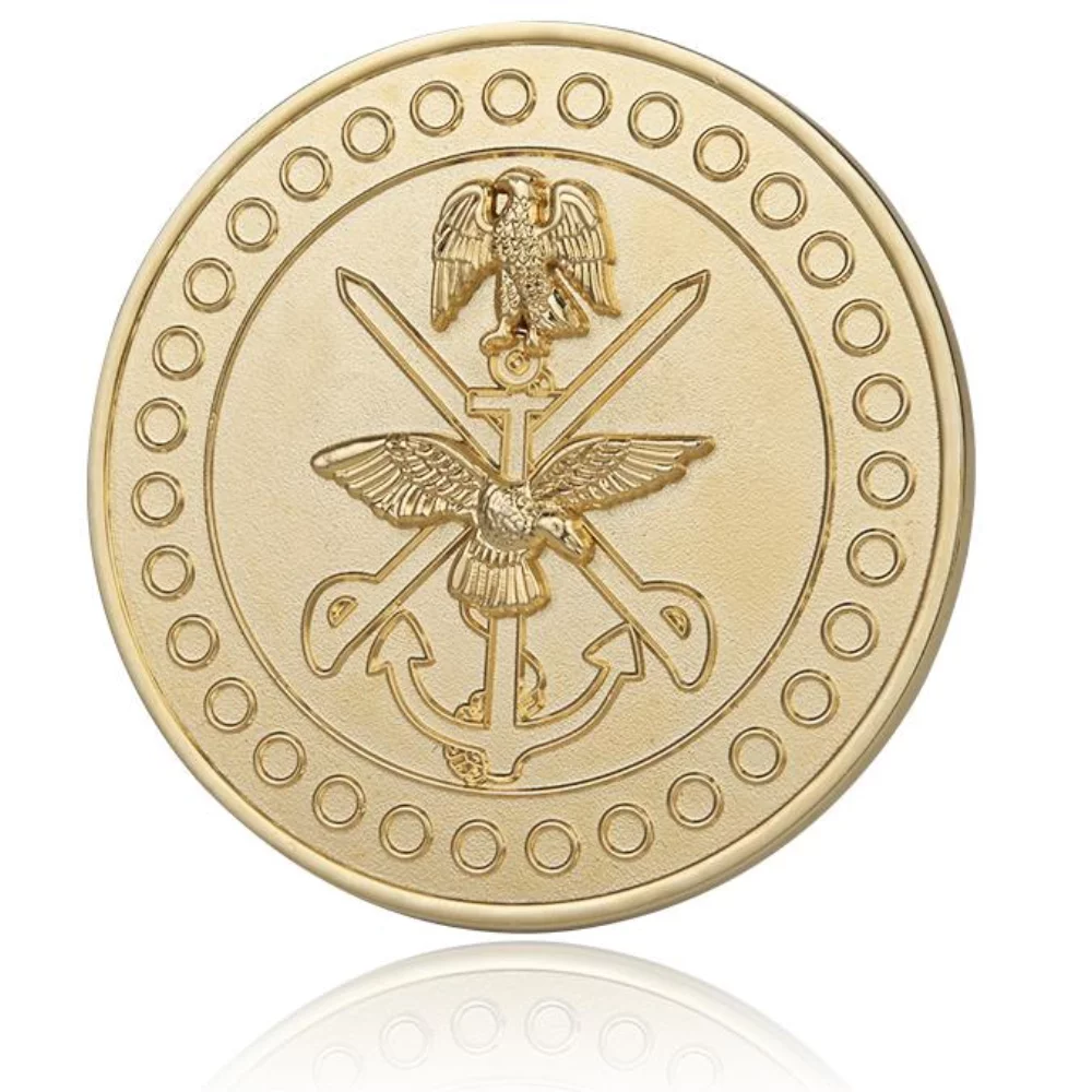 Médaille de défi en forme personnalisée frappée à l'emporte-pièce (sans couleur)