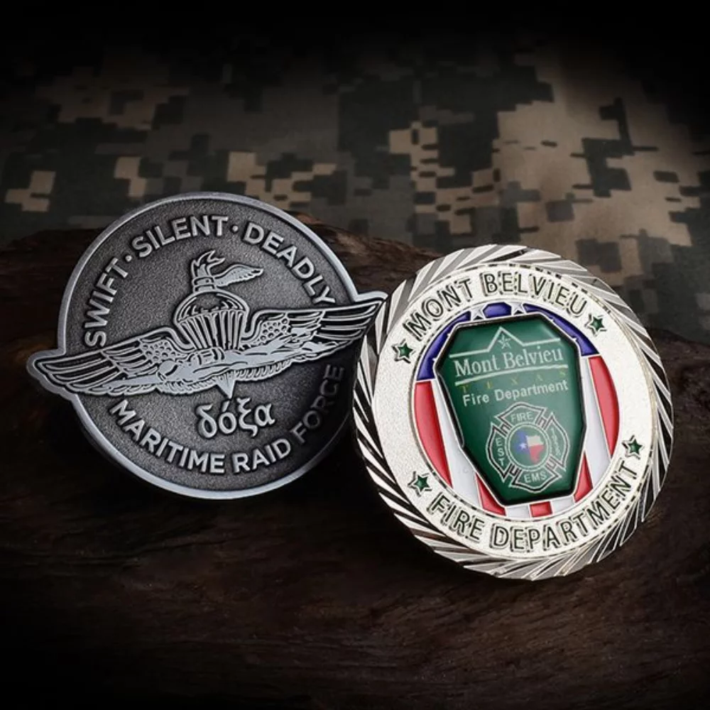 1.75" Custom Shape Die Struck Challenge Coin (No Color)