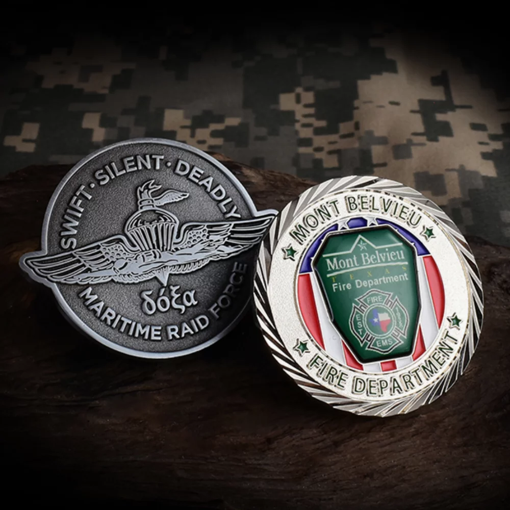 1.25" Custom Shape Die Struck Challenge Coin (No Color)