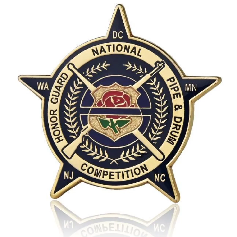 Pièces de monnaie en émail dur de forme personnalisée de 2" (couleur des deux côtés)