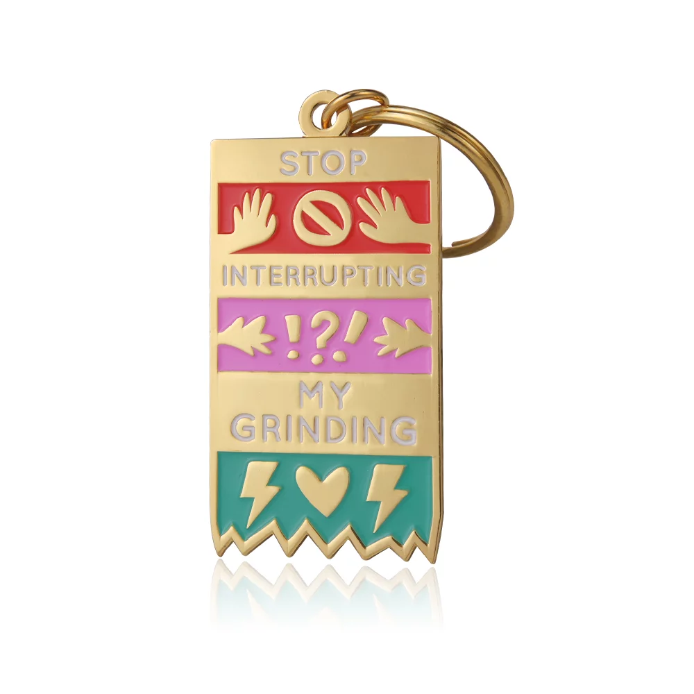 1" Soft Enamel Keychain