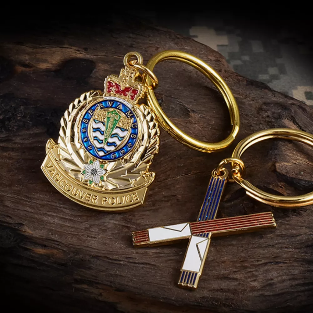 Die Cast Key Chain (2.0"x1.0", 1.75"x1.25", or 1.5" Diameter)