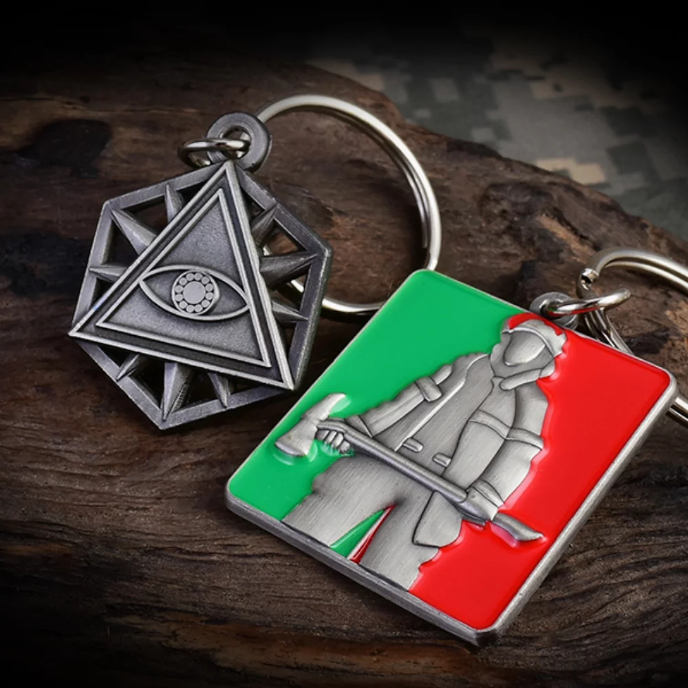 0.75" Soft Enamel Keychain