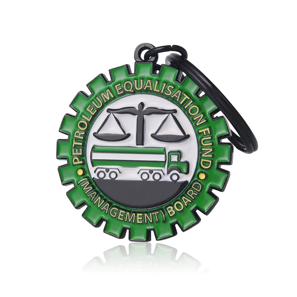 1" Soft Enamel Keychain