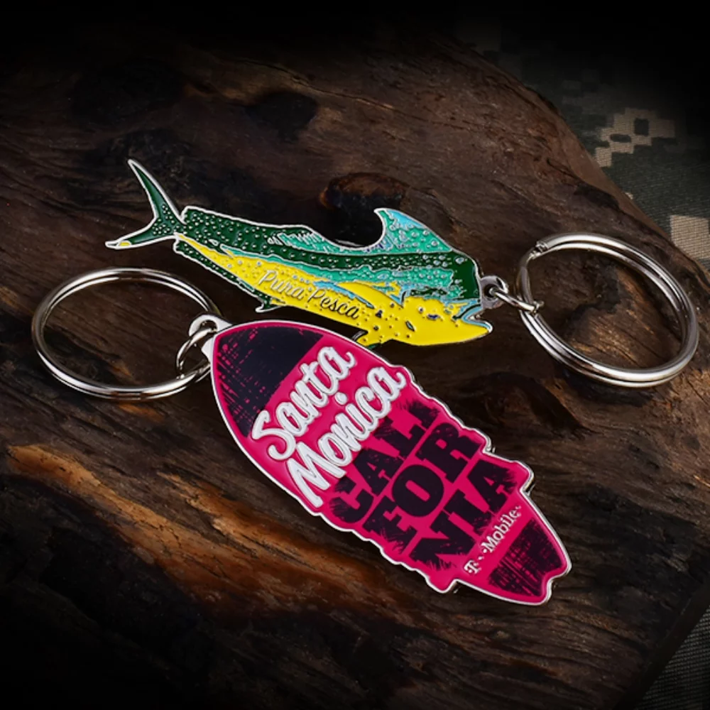 0.75" Soft Enamel Keychain