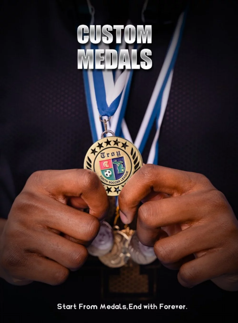 2 1/2" Custom Die Struck Antiques Medals