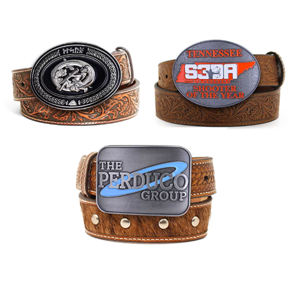 Belt Buckle, Pewter Finish Standard (2.5"x3.5" Oval)