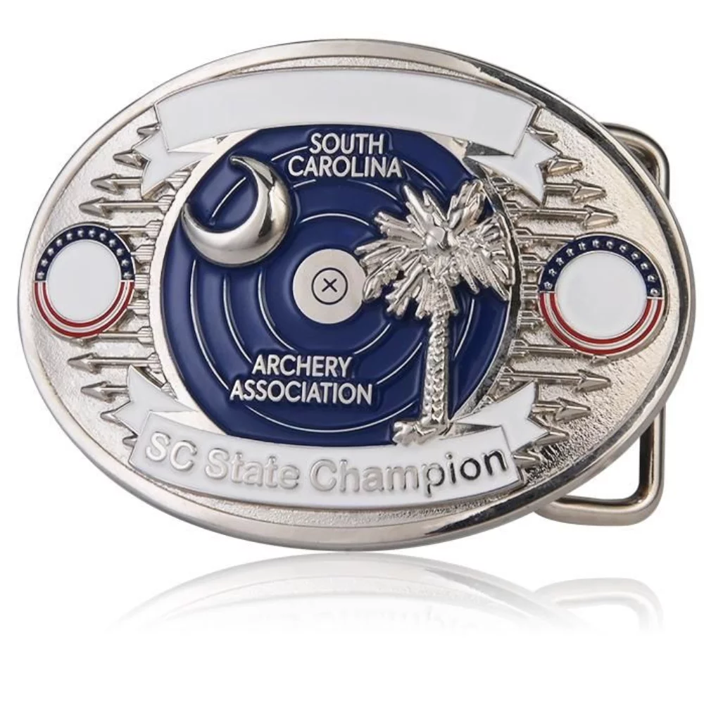 Belt Buckle, Pewter Finish Standard (3"x4" Oval)