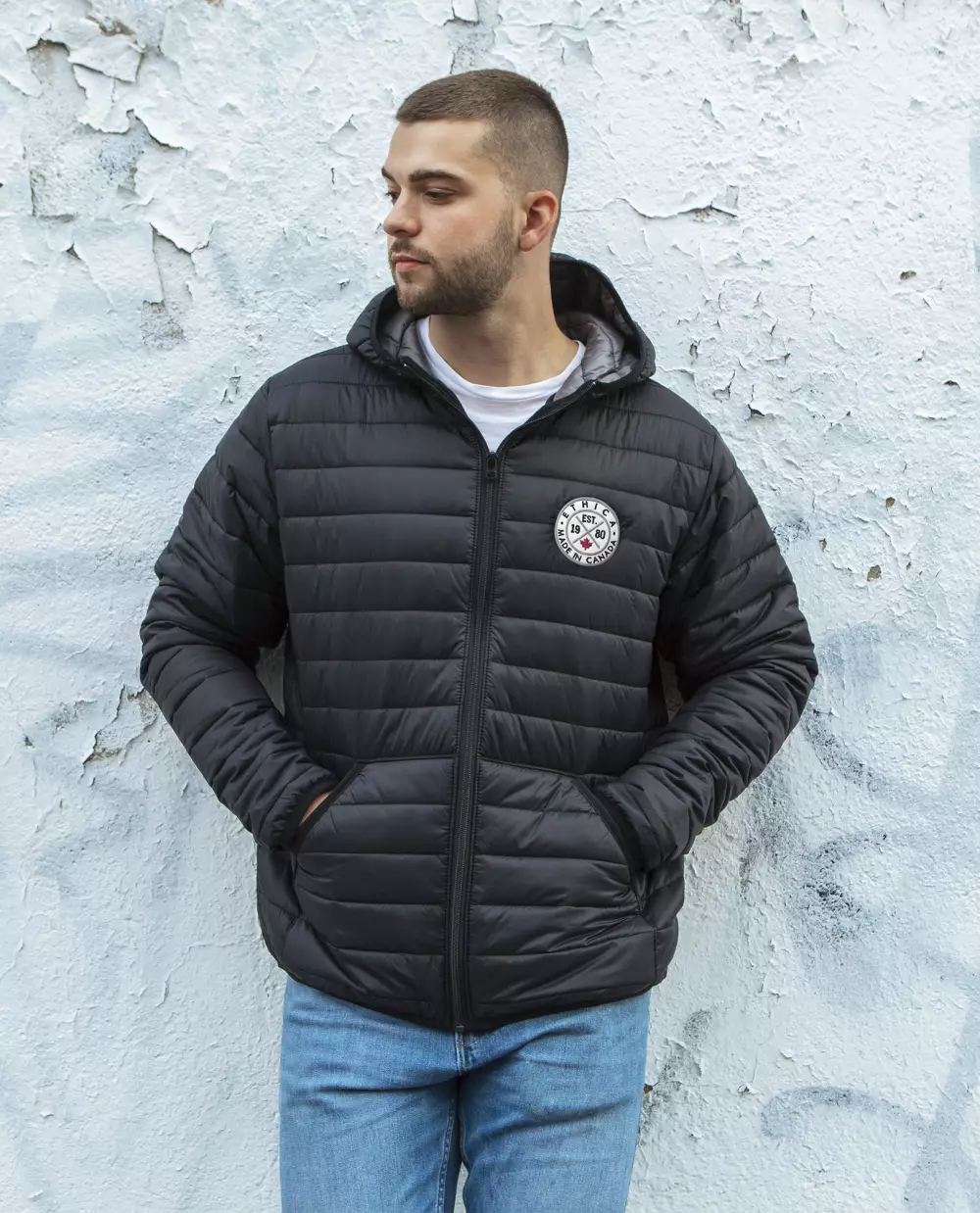Veste matelassée à capuche unisexe Ethica