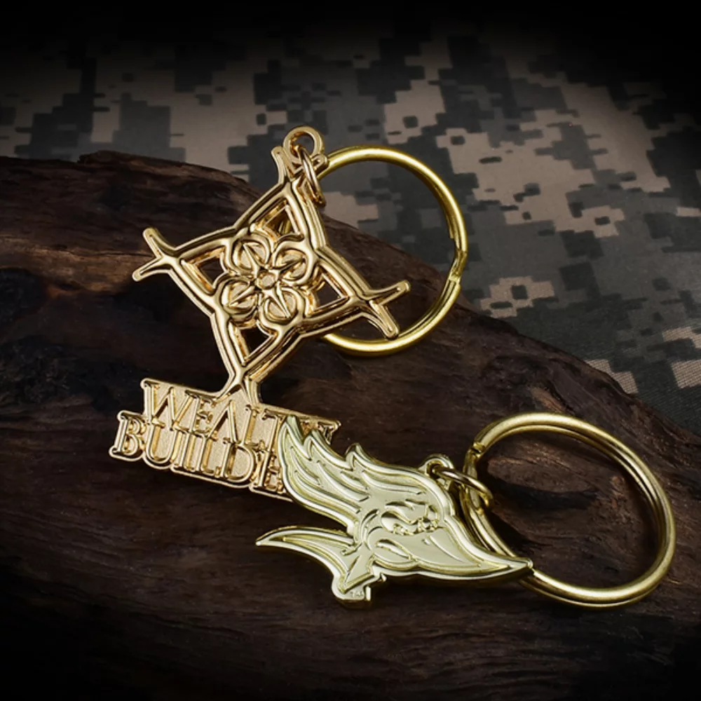 1" Die Struck Keychain (No Color)