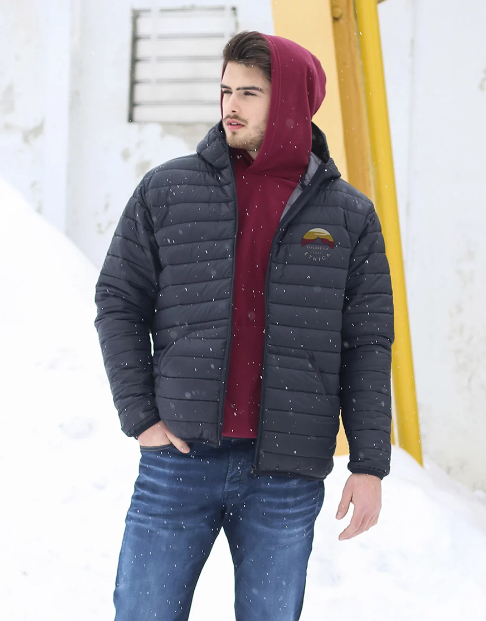 Veste matelassée à capuche unisexe Ethica