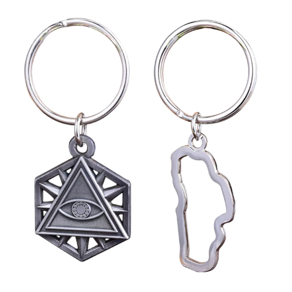 0.75" Die Struck Keychain (No Color)