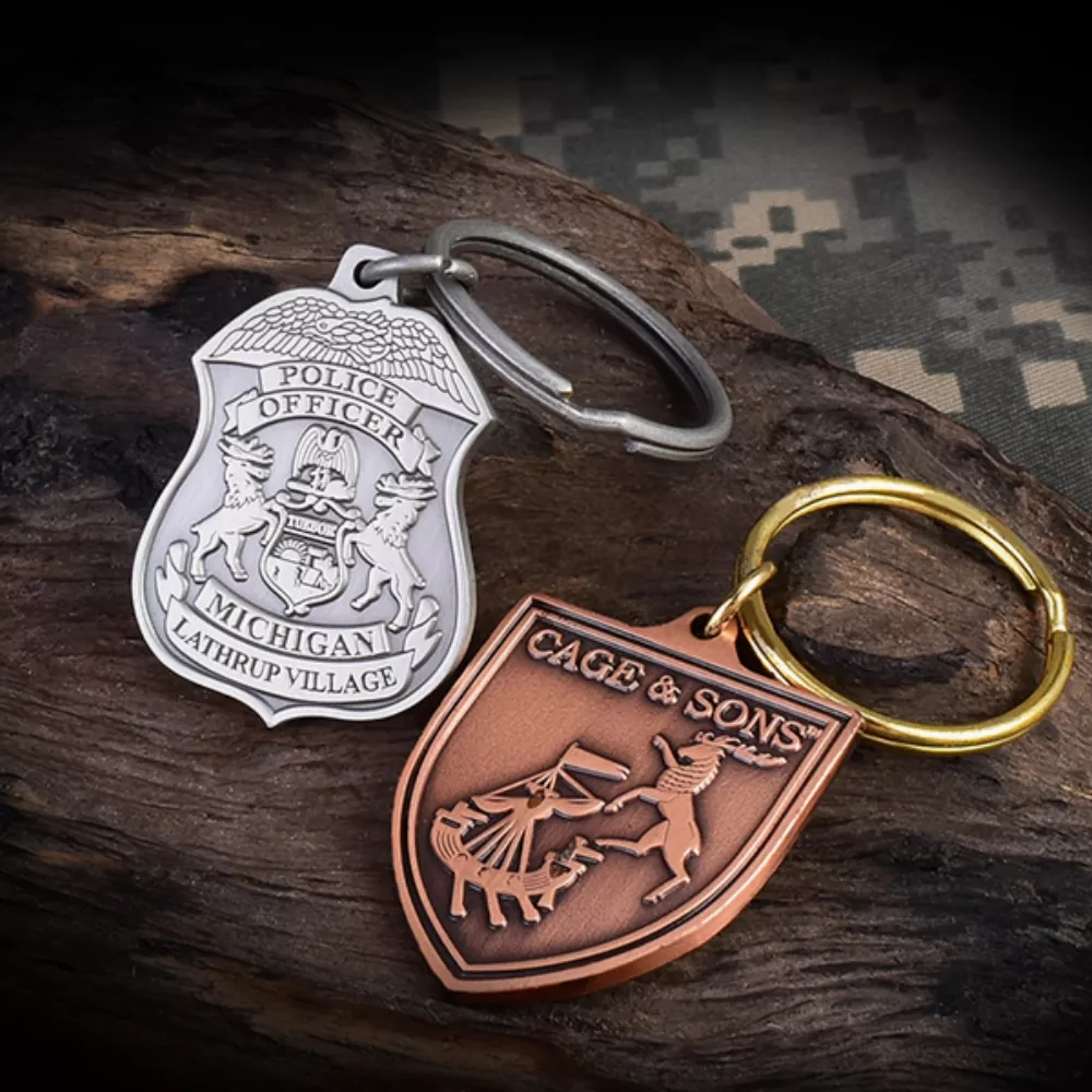 1.75" Die Struck Keychain (No Color)