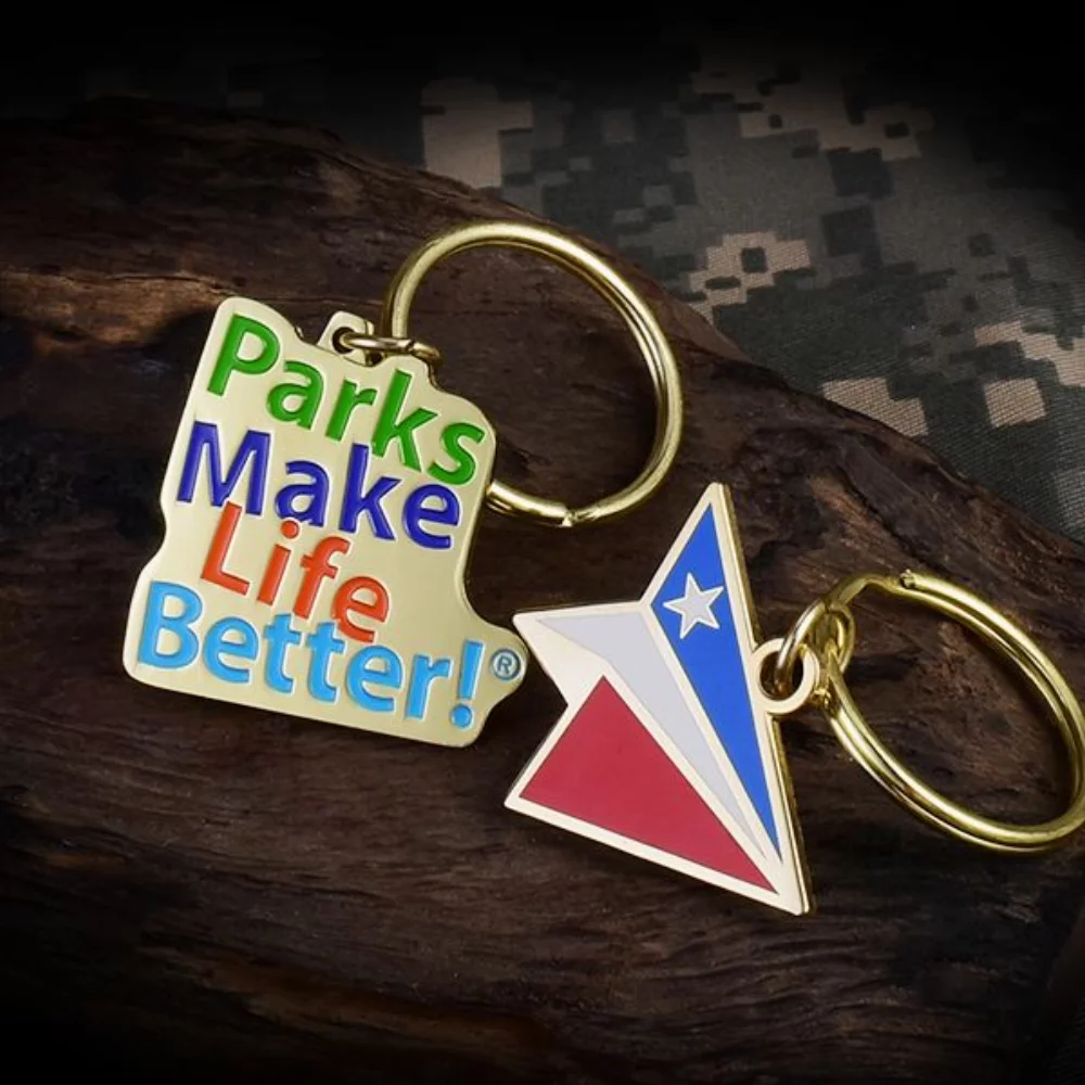 1.25" Die Struck Keychain (No Color)