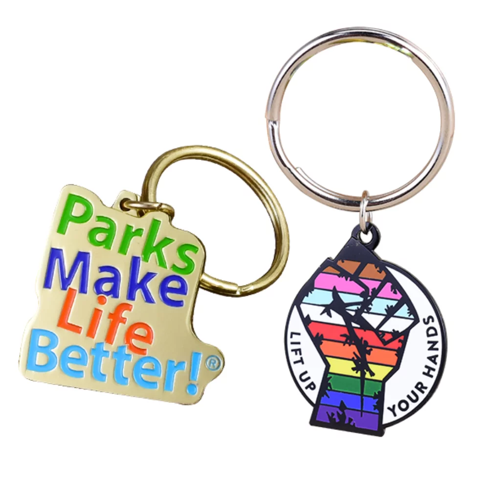1.25" Hard Enamel Keychain