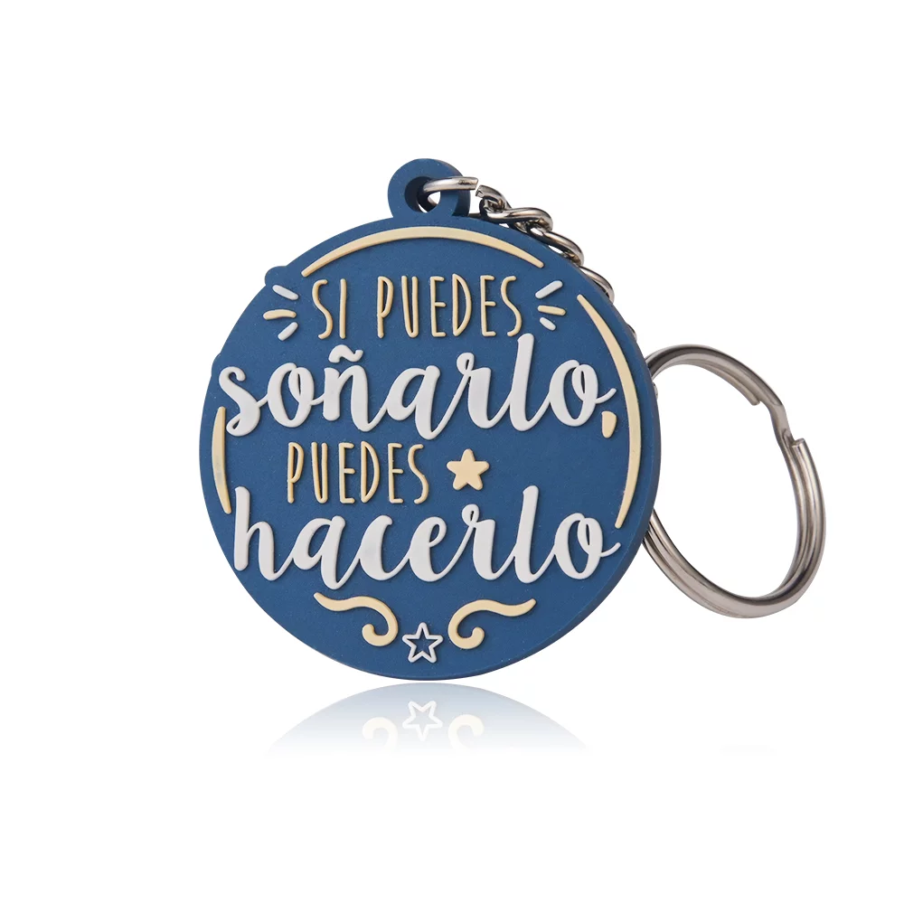 0.75" Custom 2D PVC Keychain