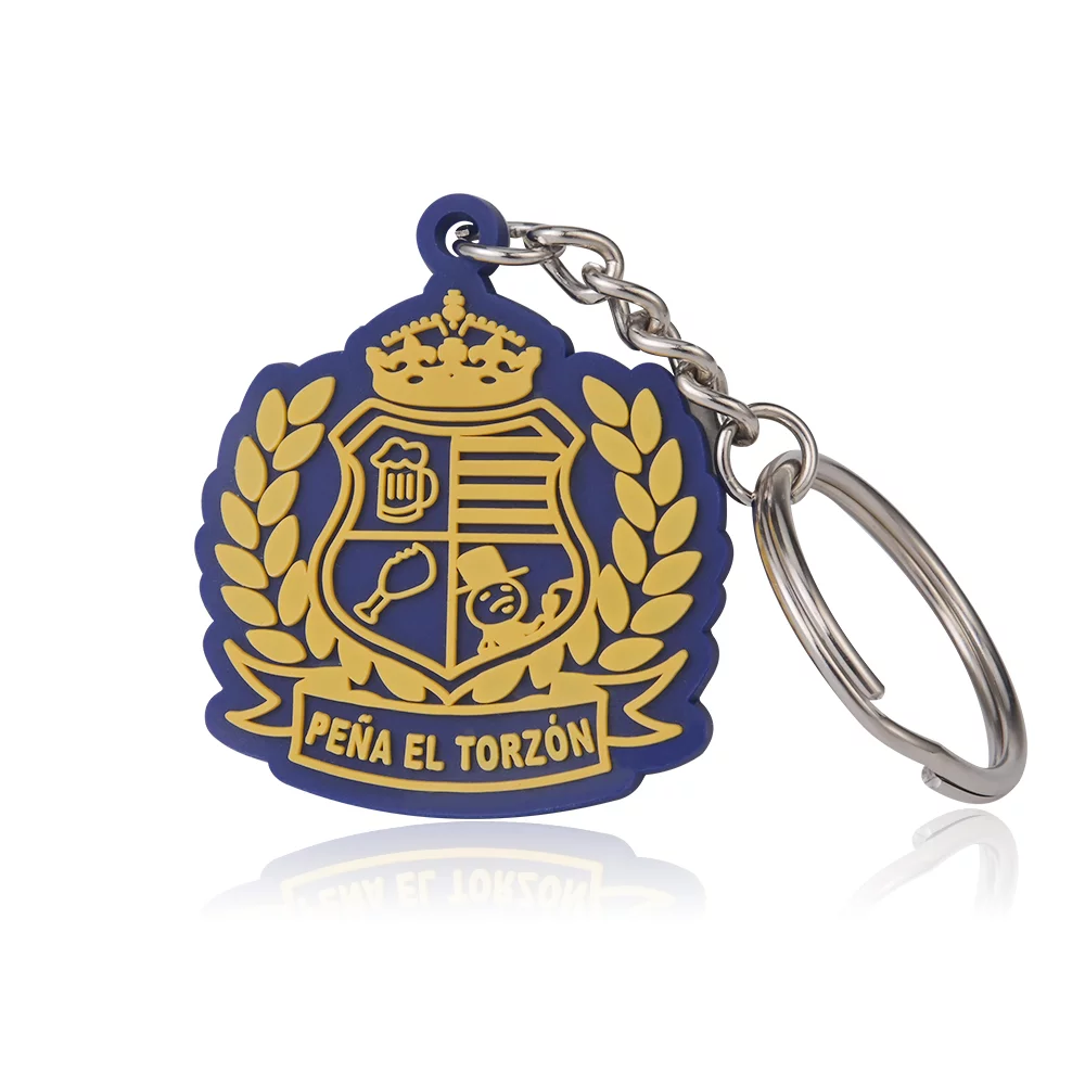 0.75" Custom 2D PVC Keychain