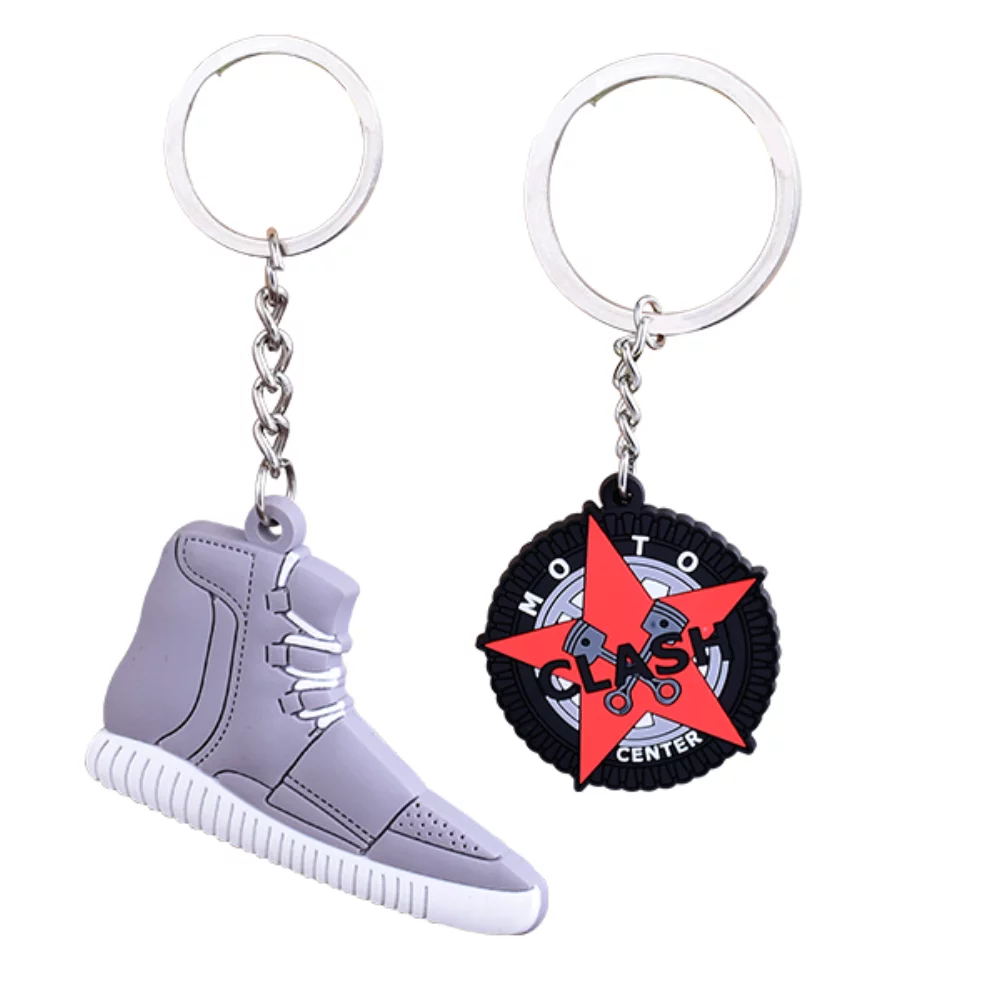 0.75" Custom 2D PVC Keychain