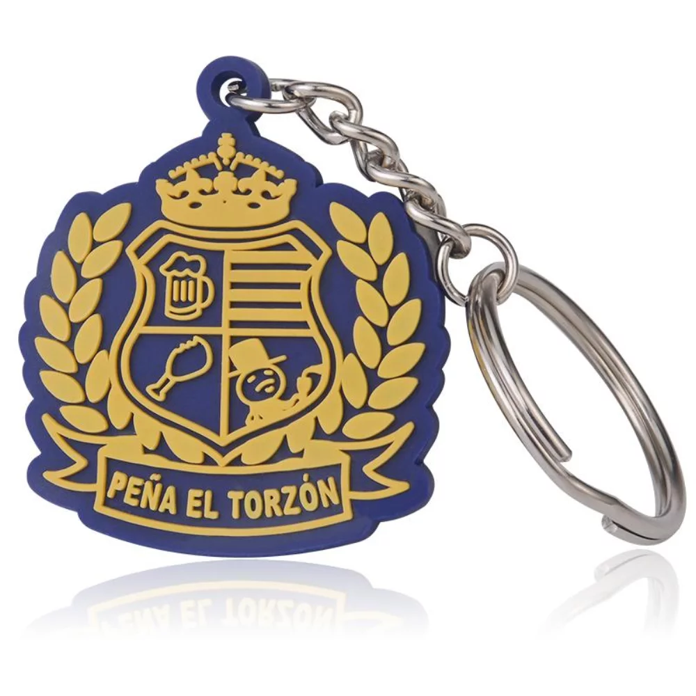 Porte-clés personnalisé en PVC 2D de 1,5"
