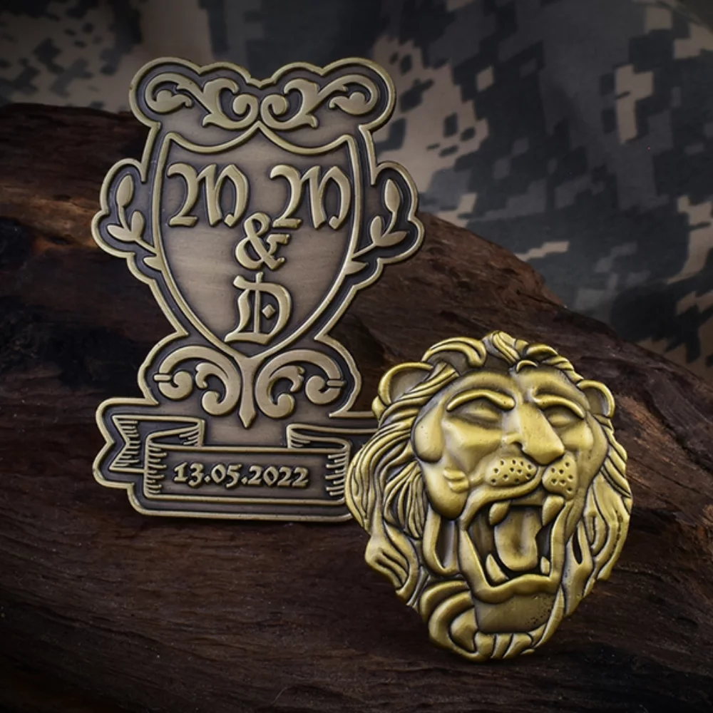 2.25" Brushed Antique Pin