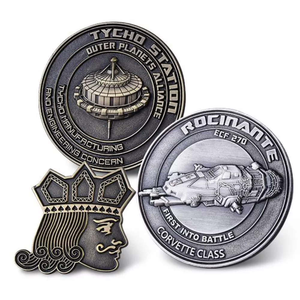 2.25" Brushed Antique Pin